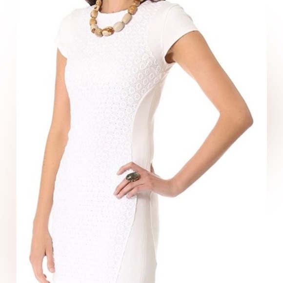 Diane Von Furstenberg Pele Eyelet Mini Dress - Picture 2 of 9